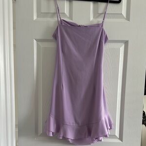 Lucy in the Sky Lilac Ruffle Hem Dress
